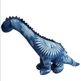 INDIGO DYED LONG NECK DINOSAUR PLUSH TOY_CWMM6063