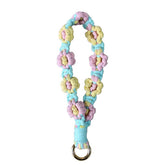 FLOWER DESIGN WOVEN KEYCHAIN_CWMM1567