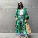 Tie-Dye Beach Cover-Up Cardigan Bikini Sunscreen_Cwmm6299