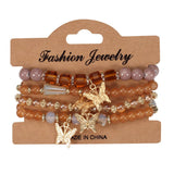 Cwmm10435_Boho Butterfly Crystal Beaded Bracelet Set 4Pcs
