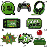 GREEN GAME CARTOON EMBROIDERED PATCH_CWMM4034