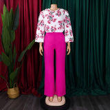 PRINTED TIE TOP AND WIDE LEG PANTS TWO PIECE SET_CWSTB1140