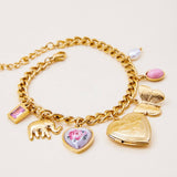 ROMANTIC PEARL CERAMIC HEART PHOTO BRACELET_CWAJE4804