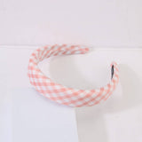 Cwaha1107_Literary Plaid Headband With Wide Edge
