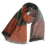 LARGE PLAID SCARF UNISEX WINTER WRAP SHAWL_CWASC0867