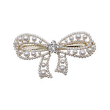 BOW PEARL HAIRPIN DUCKBILL CLIP BANGS CLIP_CWAHA4788