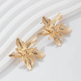 SIMPLE EARRINGS FOR WOMEN RETRO LEAF EARRINGS_CWMM3200