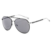 PAINTED DOUBLE BRIDGE BAMBOO METAL SUNGLASSES_CWASG1185