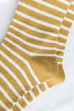 STRIPE PATTERN COZY COTTON ANKLE CREW SOCKS_CWMS022