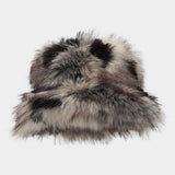 Fluffy Faux Fur Bucket Hat Trendy Winter_Cwah04781