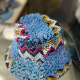 Cwah2213_Ethnic Retro Color Matching Knitted Bucket Hat