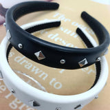 METAL STUDDED PUNK PADDED HIGH CROWN HEADBAND_CWAHA6319