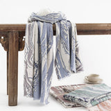 MARBLE STRIPE SCARF SOFT WINTER WRAP_CWASC0440