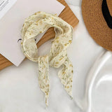 Floral Triangle Scarf Headband Neck Wrap_ Cwasc02967