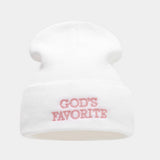 Outdoor Letter Knit Beanie Women Street Style_Cwah04662