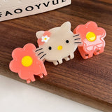 CAT FLOWER ACETATE CLAW CUTE CARTOON CLIP_CWAHA6010