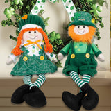 ST PATRICKS DAY LONG LEGGED RUDOLPH DOLL ORNAMENT_CWMM3440