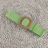 Cwabe0545_Vintage Braided Square Buckle Belt