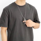 SCREW ROBOT PENDANT FASHION NECKLACE_CWAJE0966