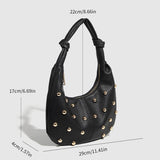 METALLIC STUDDED SHOULDER BAG FOR WOMEN_CWAB5680