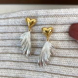 NEW ASYMMETRICAL WING HEART EARRINGS FOR WOMEN_CWAJE3149