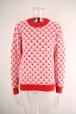 Valentine'S Day Crew Neck Pullover Sweater_Cwoswl3242
