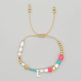 FASHION HAND WOVEN LETTER PEARL BRACELET_CWMM3812