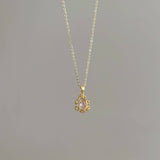 2024 NEW SIMPLE PINK WATER DROP NECKLACE_CWAJE1262