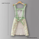 CUTE FLORAL CANVAS APRON FOR WOMEN WITH STRAPS_CWMM6580