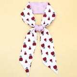 FLORAL LETTER TWILLY SCARF FOR HAIR BAG ACCESSOR_CWASC0094