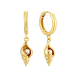 PEARL CONCH FASHIONABLE VERSATILE EARRINGS_CWAJE1755