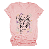 Womens Faith Tee, Be Still And Know_Cwtts1480