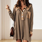 Womens Long Pullover T-Shirt With Loose Lapels