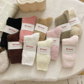 SOLID COLOR WARM THICK FLEECE SOCKS_CWMS0963