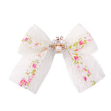 CHILDRENS LACE MESH BOW HAIRPIN_CWAHA2361
