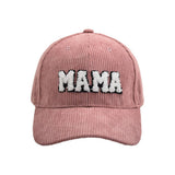 MAMA EMBROIDERED CORDUROY HAT WARM CWAH1218