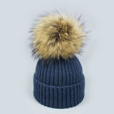 Autumn Winter Knit Pom Beanie Hat_Cwah05027