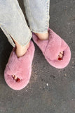 CROSS STRAP FLUFFY BEDROOM SLIPPERS_CWSHS0226