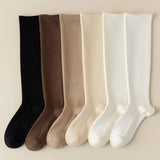 Women Stockings Leisure Solid Color Tube Socks_Cwms0291