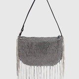 Soft Turn Tassel Rhinestone Evening Top Handbag_Cwab3606