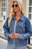 Women Washed Short Denim Jacket_Cwjj0101