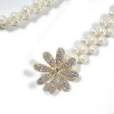 STRETCH FLOWER PEARL FASHION BELT_CWABE0521