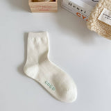 NEW AUTUMN AND WINTER LETTER SMILEY FACE SOCKS_CWMS0909