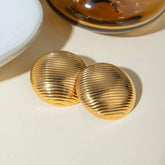 LIGHT LUXURY HORIZONTAL STRIPED ROUND EARRINGS_CWAJE1896