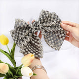 PALACE STYLE HAIR BOW EMBROIDERY HAIRPINS_CWAHA1186