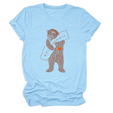 FUNNY BEAR SHORT SLEEVE T SHIRT FOR HER_CWTTS1505