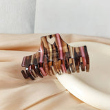 Striped Heart Acetate Claw Clip ? Summer_Cwaha07222