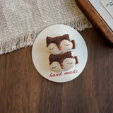 Handmade Bunny Cherry Fabric Hair Clip_Cwaha08354