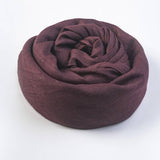 SOLID COTTON LINEN SCARF FOR WOMEN SUMMER SUN PROT_CWASC1451