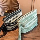 Striped Handbag Makeup Bag Travel Wash Organizer_Cuab00680